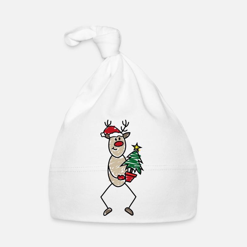 Noël - Bonnet bio Bébé - blanc