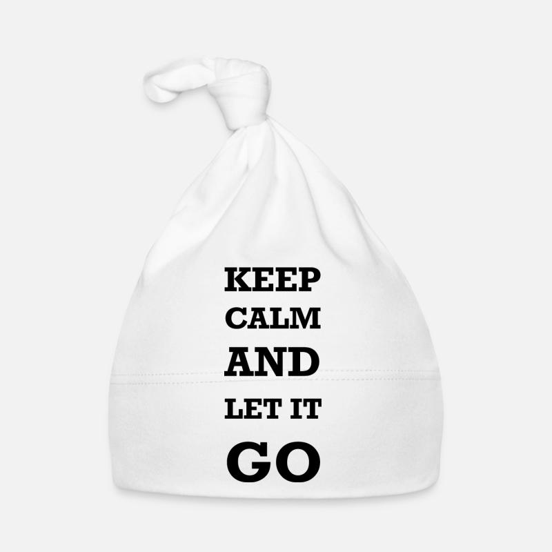 Keep calm and let it go Organic Baby Cap