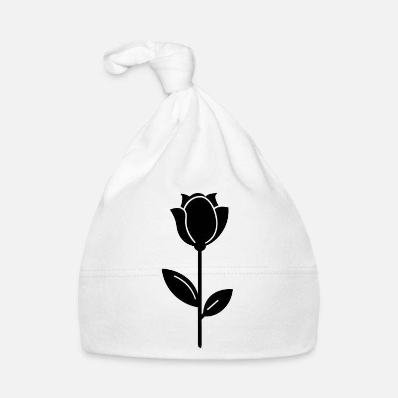 Fleur rose Bonnet bio Bébé