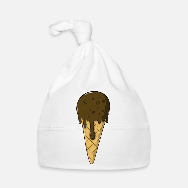 Eis | Schoko Eiscreme | Iceceam Baby Bio-Mütze