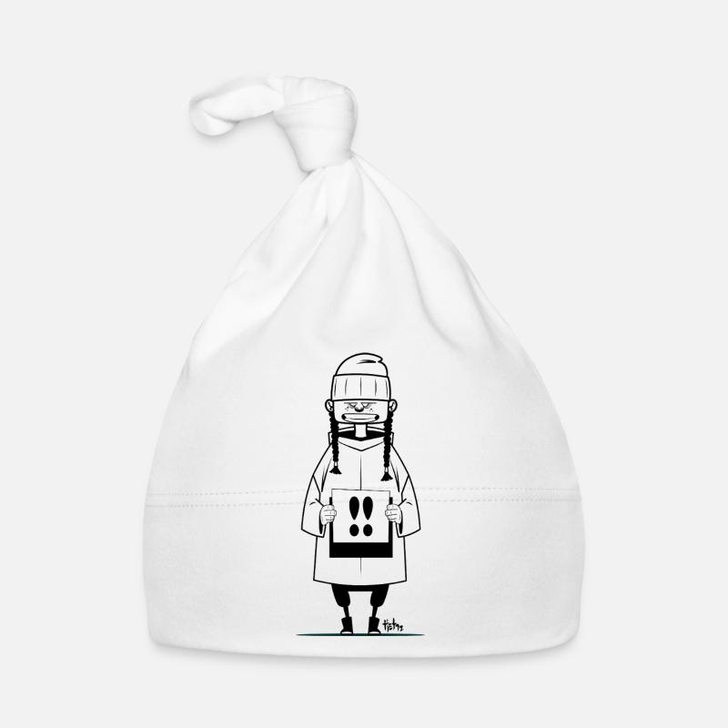 Greta - Bonnet bio Bébé - blanc