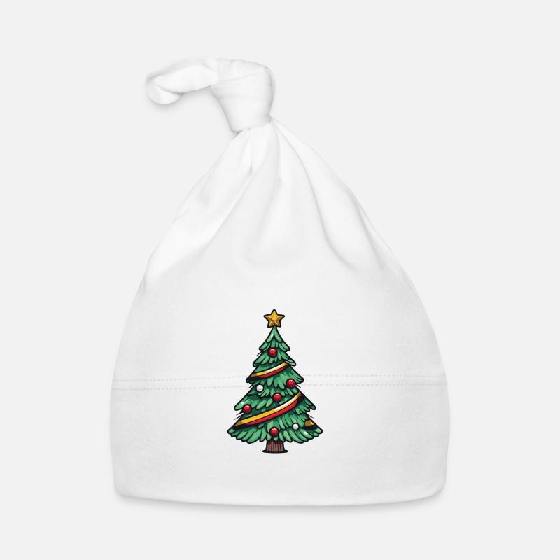 Arbre de Noël Noël - Bonnet bio Bébé - blanc