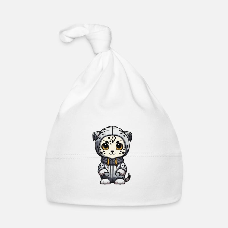 Snow Leopard Winter Leopard Animal Organic Baby Cap
