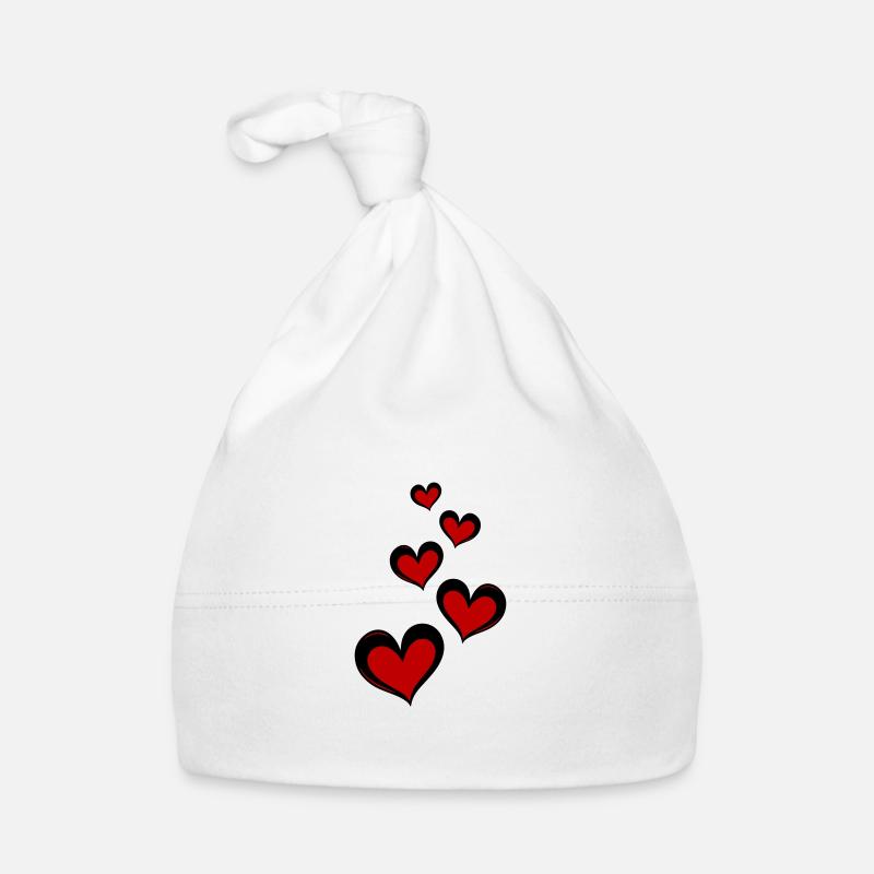 Herzen Liebe Symbol Baby Bio-Mütze