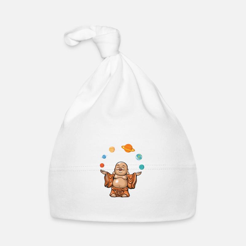 Buddha Mönch Namaste Buddhaful Tag I Geschenk Baby Bio-Mütze