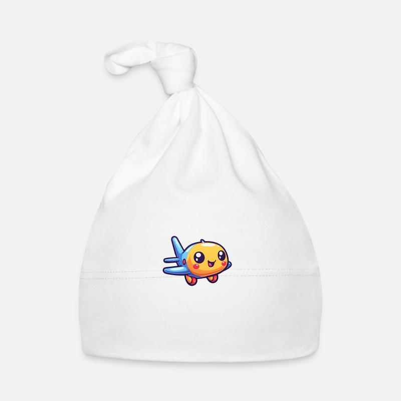 Cute Airplane Organic Baby Cap