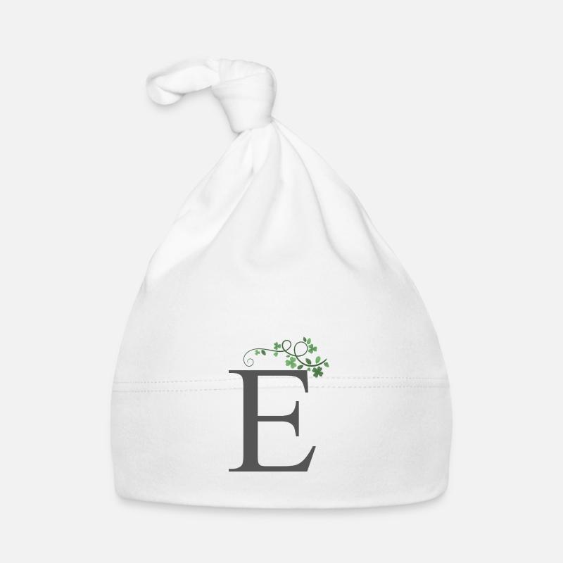 E with shamrocks Organic Baby Cap