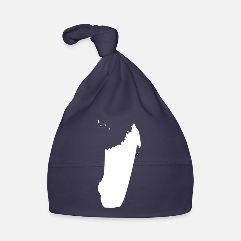 Drapeau de la carte de Madagascar Bonnet bio Bébé