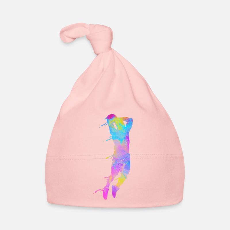 Basketball Éclaboussures colorées Bonnet bio Bébé