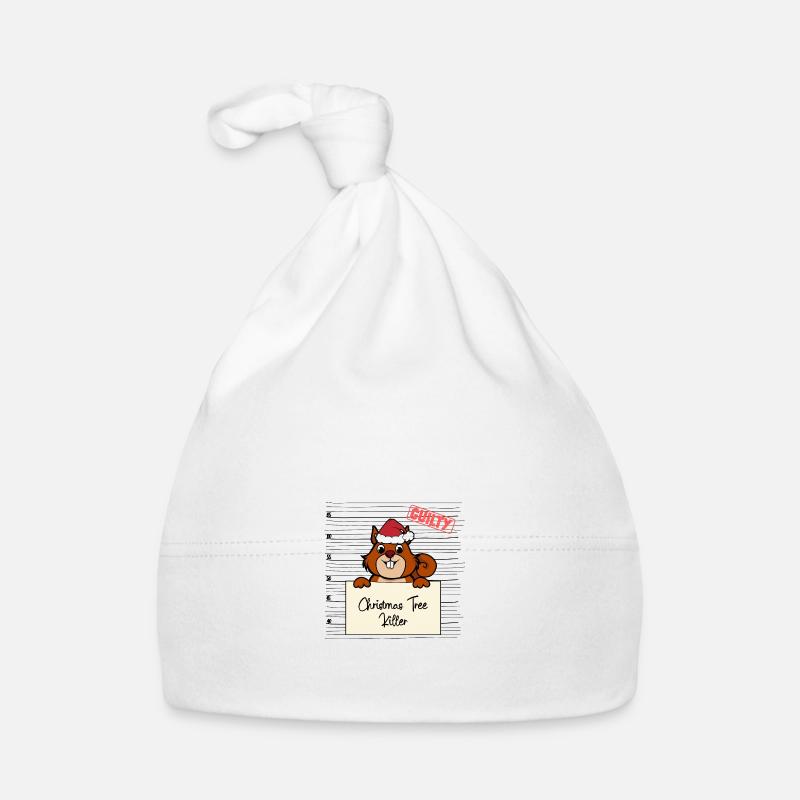 Weihnachtsbaum Umschubser Eichhörnchen Baby Bio-Mütze