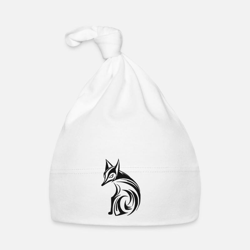Cute Fox - Baby Bio-Mütze - Weiß