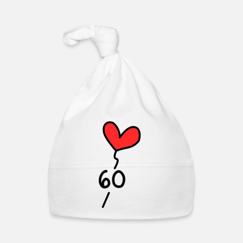 60. 60 ANS. 60e ANNIVERSAIRE. ANNIVERSAIRE 60 ANS. Bonnet bio Bébé