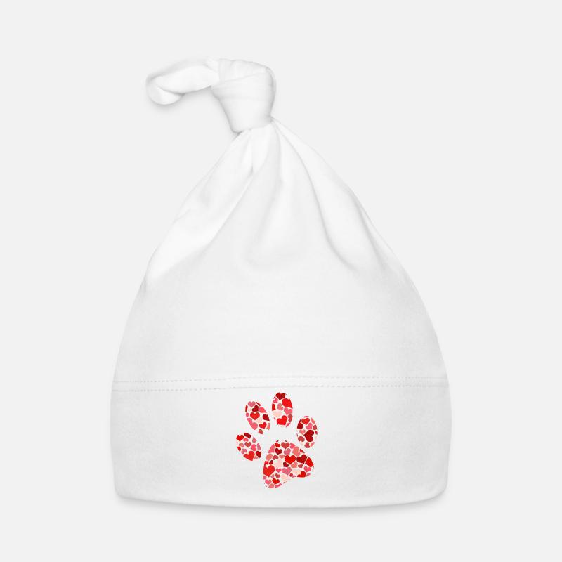 patte - Bonnet bio Bébé - blanc