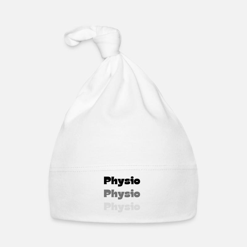 PHYSIO PHYSIO PHYSIO Physiotherapy Gift Ideas - Organic Baby Cap - white
