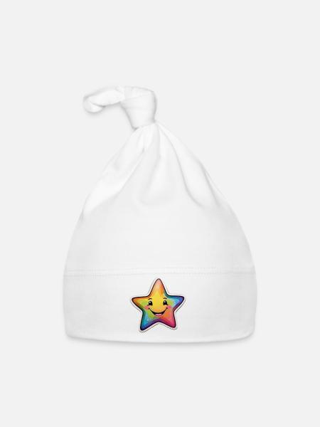 Fashion & more "Stern" ✨ - Organic Baby Cap - white - Front