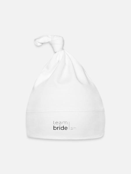 team bride - we said yes - Baby Bio-Mütze - Weiß - Vorne