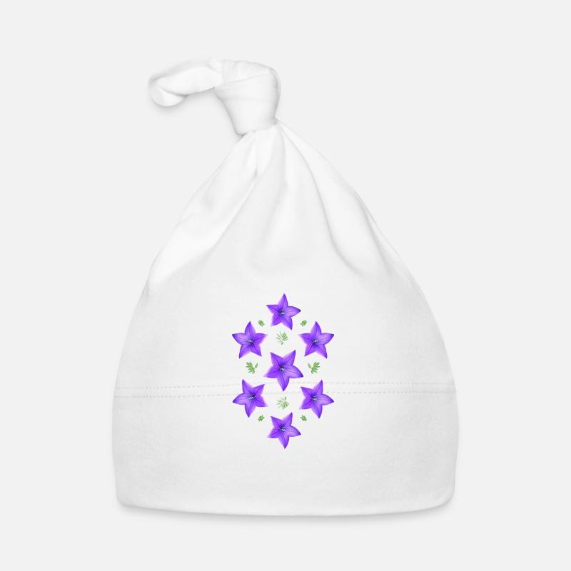 fleur pourpre - campanule Bonnet bio Bébé