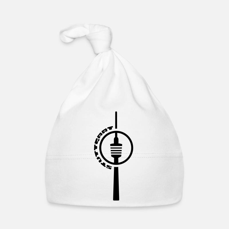 Stuttgart television tower circle Organic Baby Cap