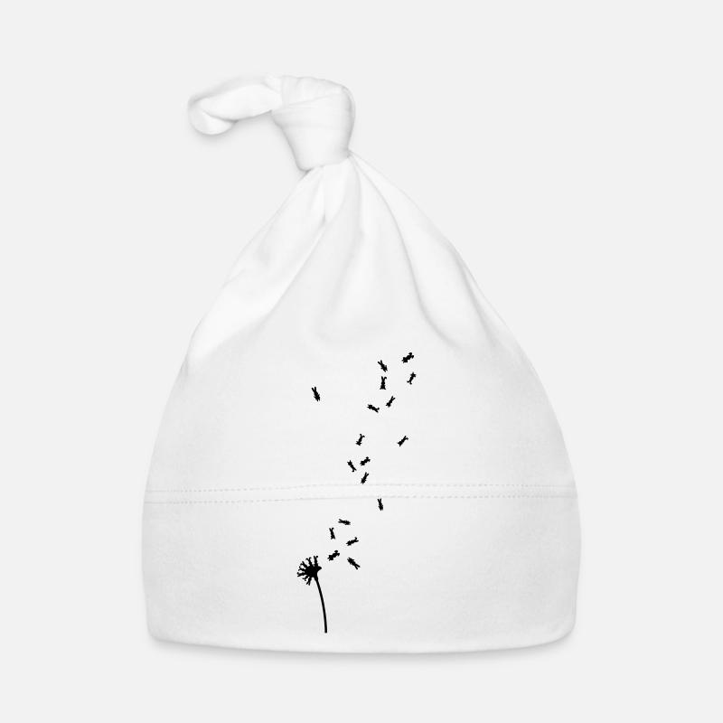 Dandelion hare rabbit bunnies bunny dandelion Organic Baby Cap