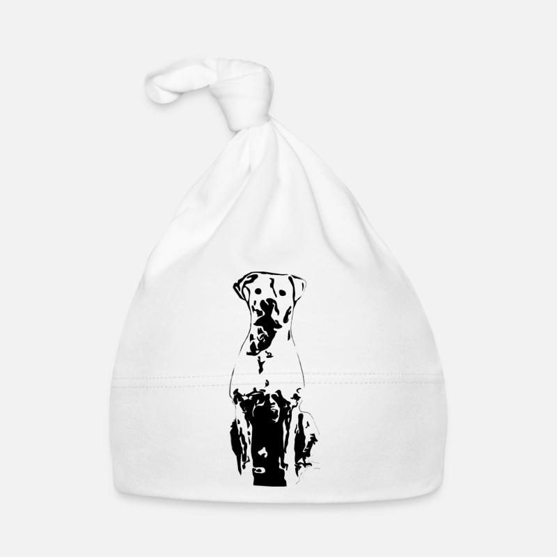 Dogo Argentino - Bonnet bio Bébé - blanc