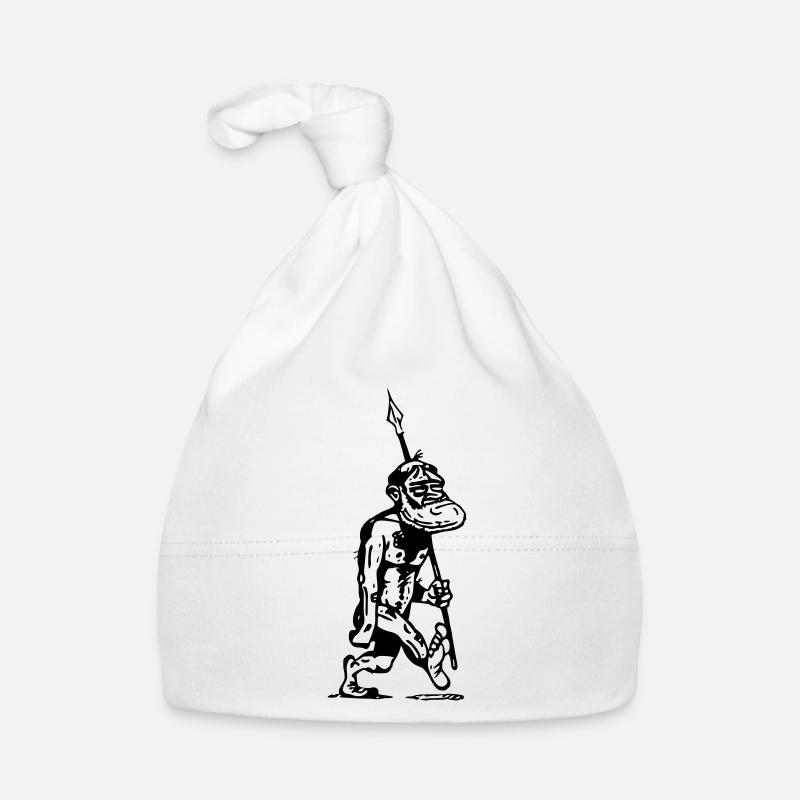 homme des cavernes Ancêtre Grand singe Évolution Bonnet bio Bébé