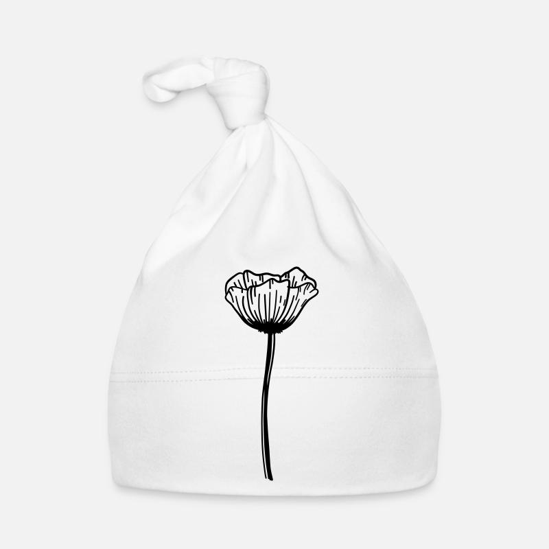 Mohn Blume Baby Bio-Mütze