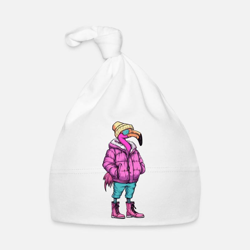 Flamingo Mode Hiver Bonnet bio Bébé