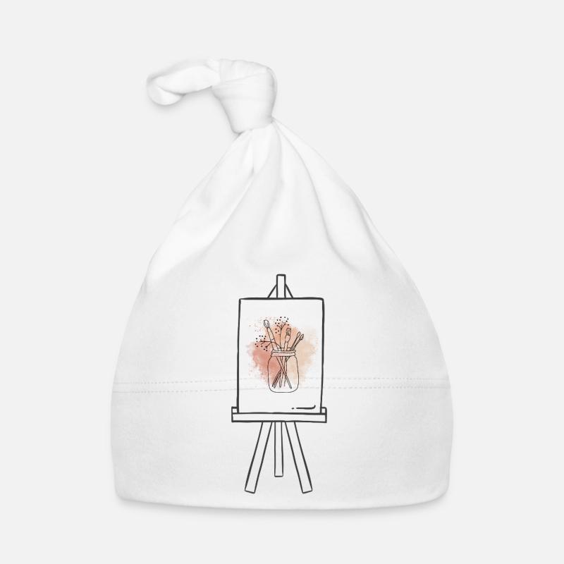 Leinwand Baby Bio-Mütze