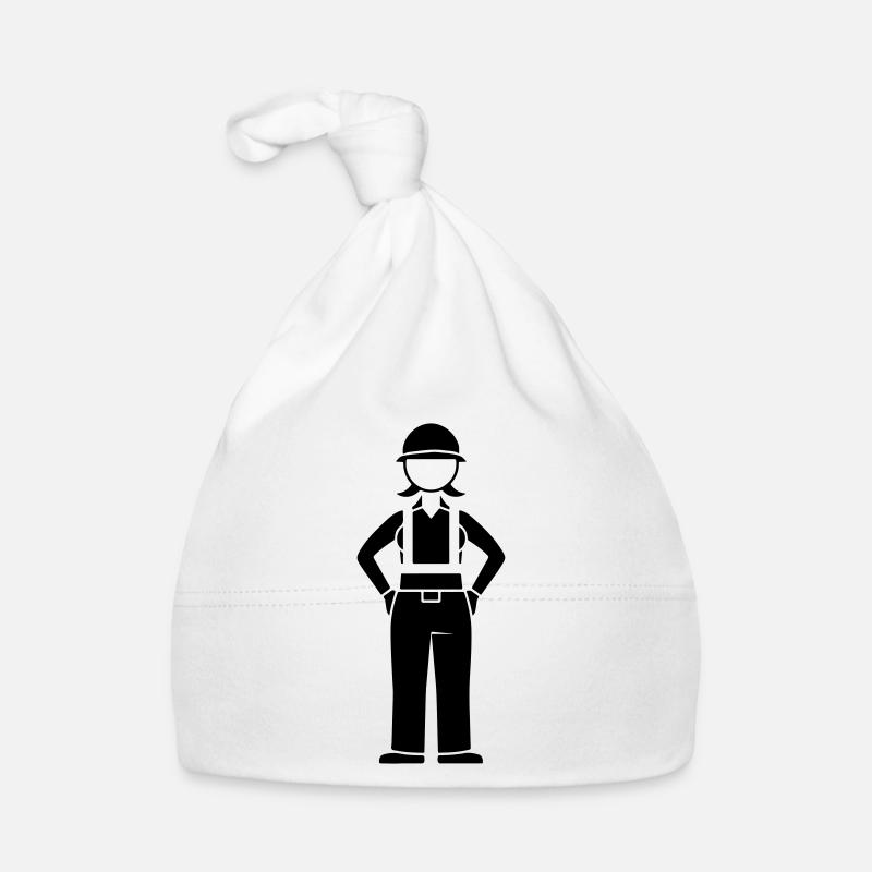 Ouvrier du bâtiment Construction de maison Bonnet bio Bébé