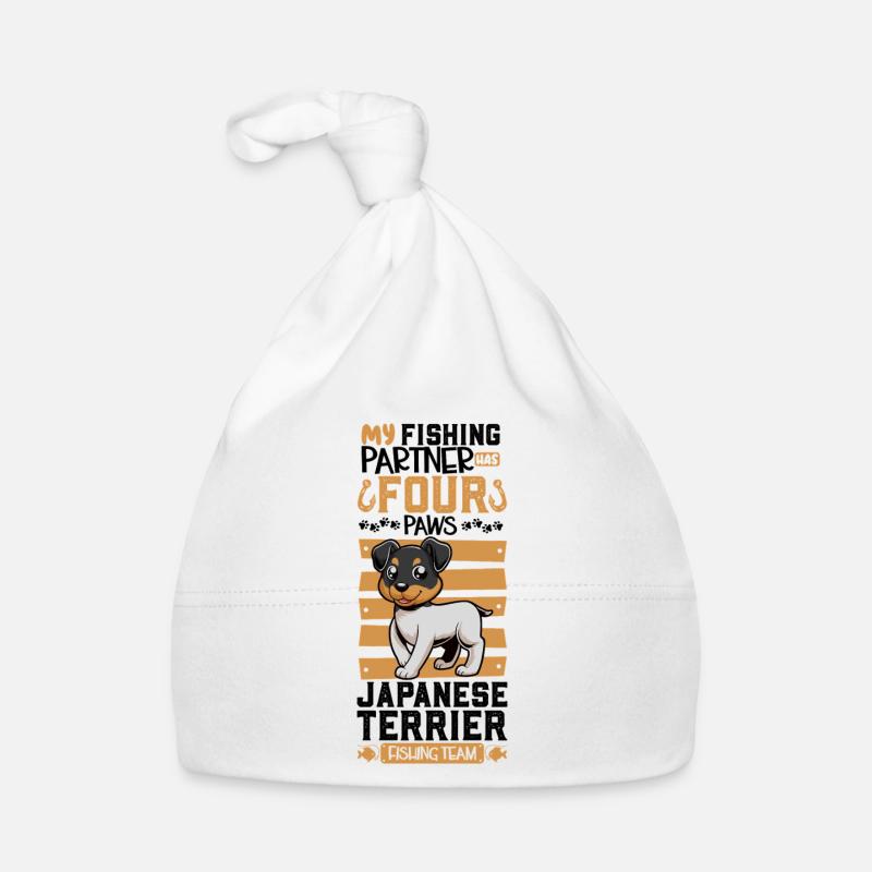 Pêche et terrier japonais Bonnet bio Bébé