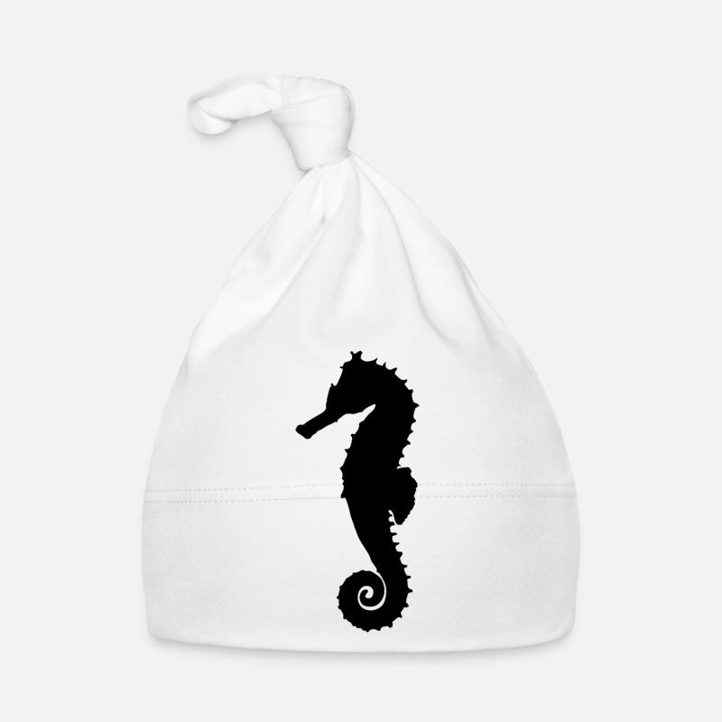 Hippocampe noir Bonnet bio Bébé