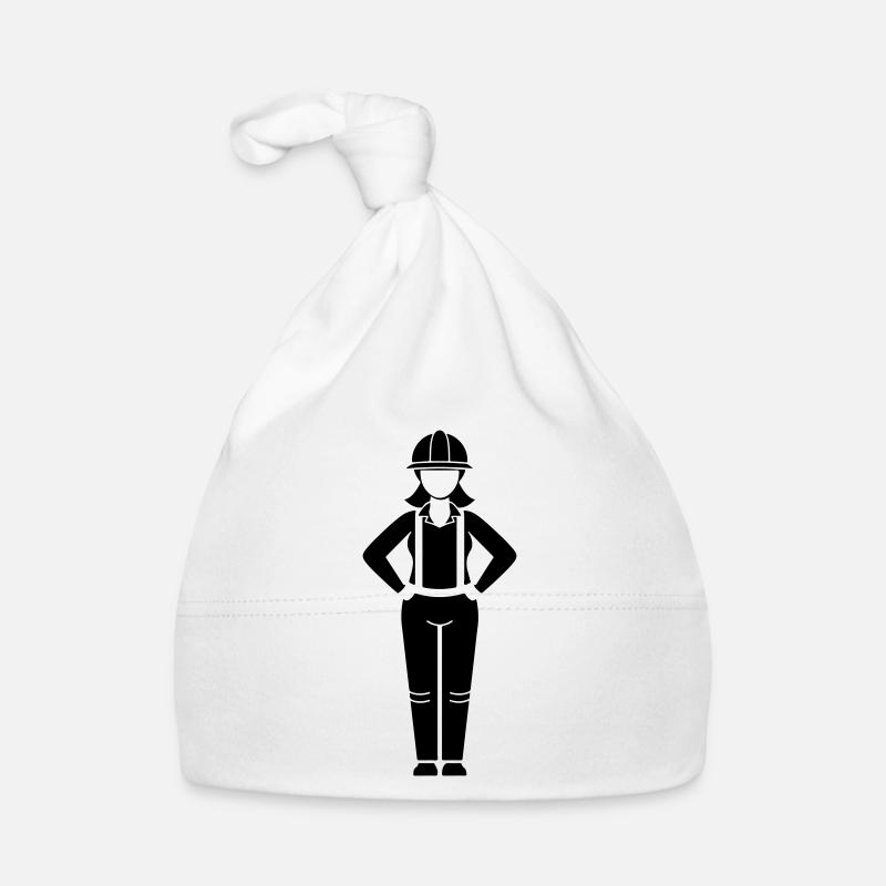 Chef d’équipe femme ouvrière du bâtiment Bonnet bio Bébé