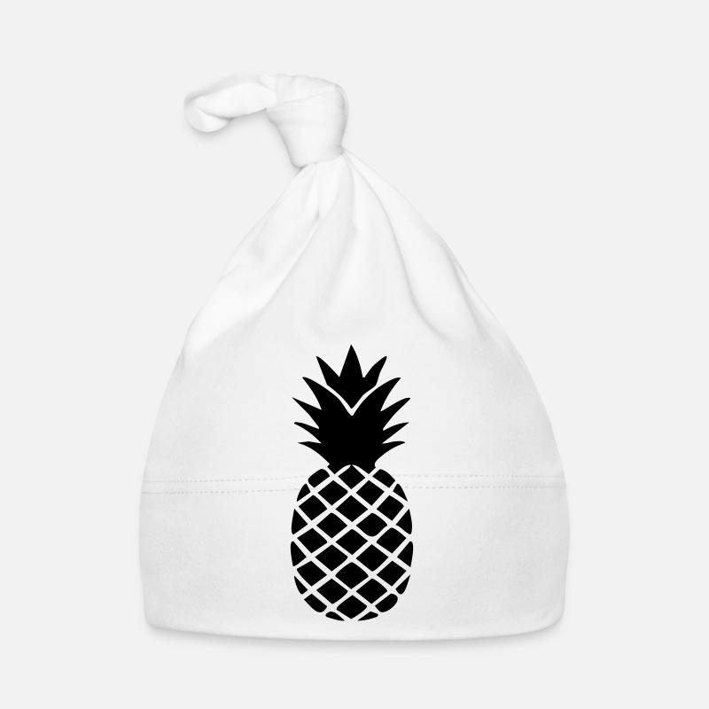 Ananas-Silhouette – Tropisches Statement-Design Baby Bio-Mütze