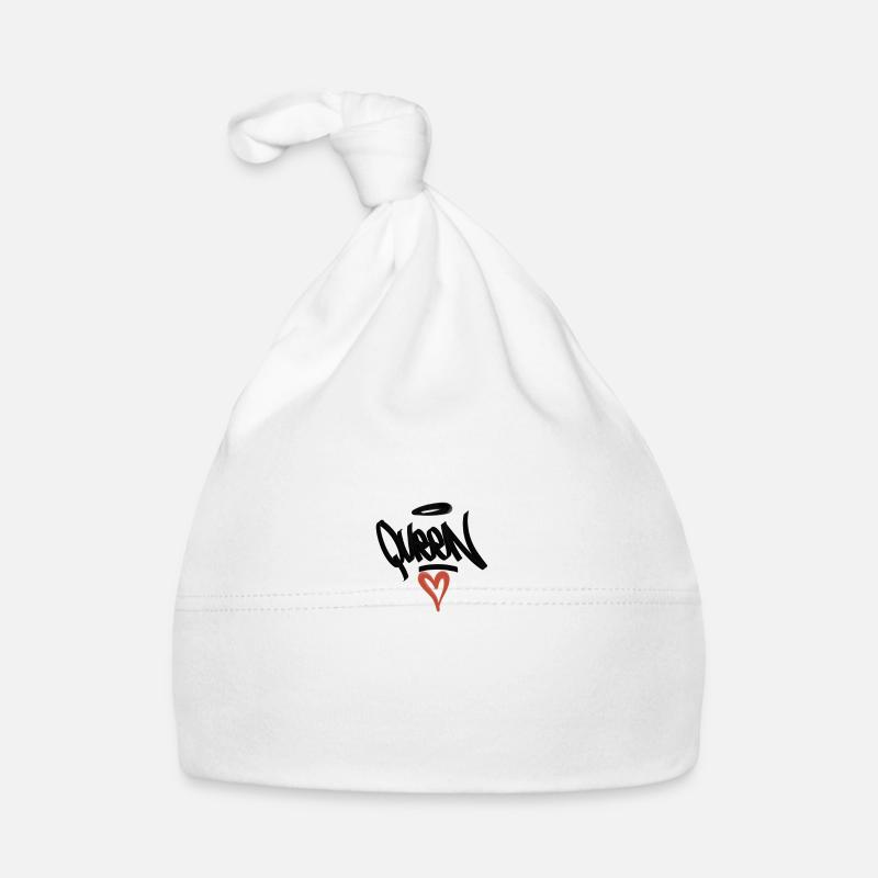 Queen Heart Graffiti Organic Baby Cap
