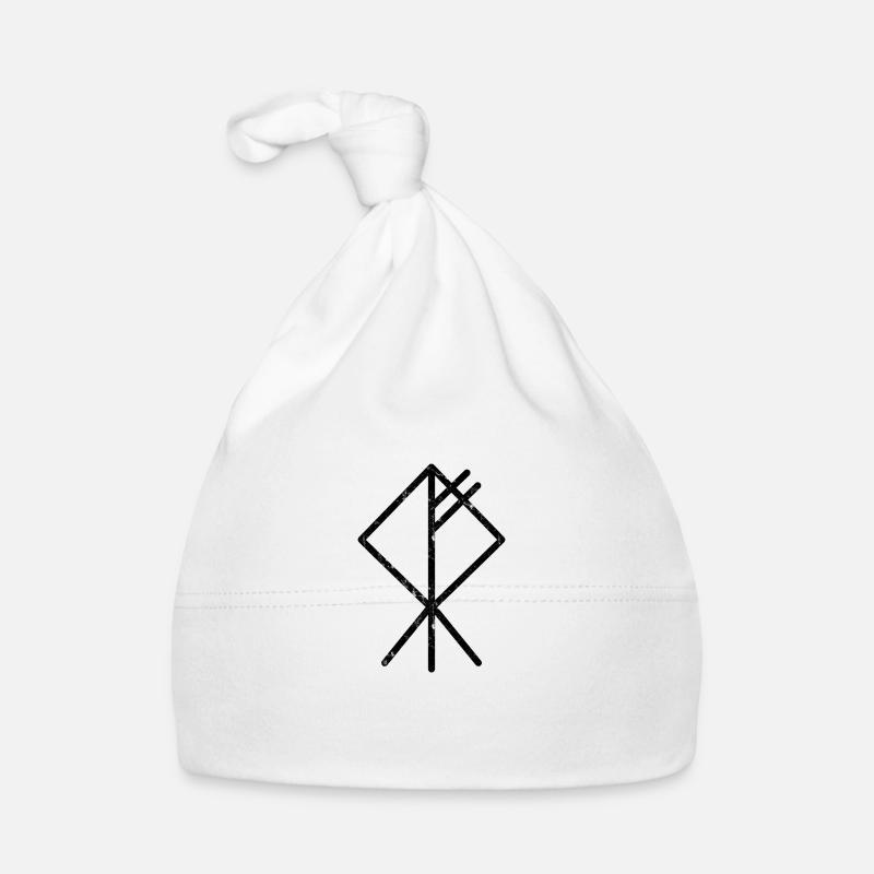 Wolf Wikinger Rune Symbol Glyphe Geschenk Ideen Baby Bio-Mütze