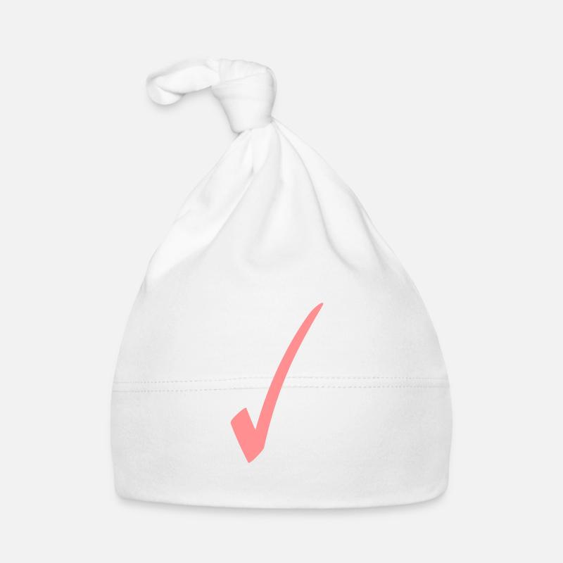 Check mark color Customizable Organic Baby Cap