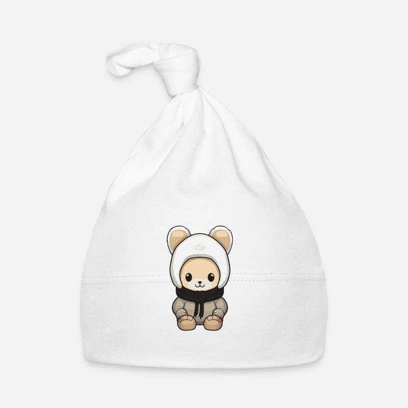 Lapin Hiver Bande Dessinée Mignon Bonnet bio Bébé
