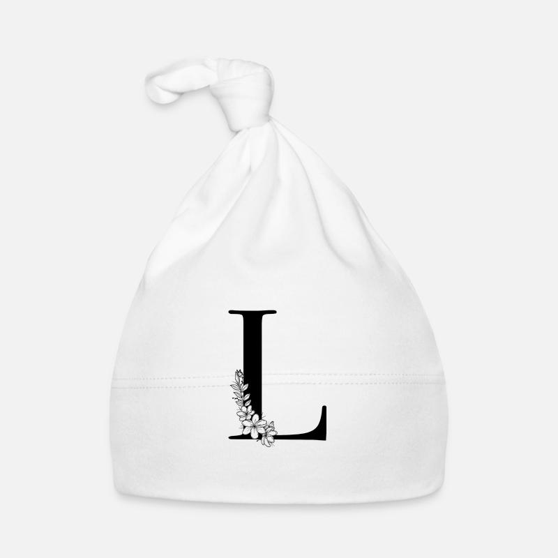 Lettre L Bonnet bio Bébé