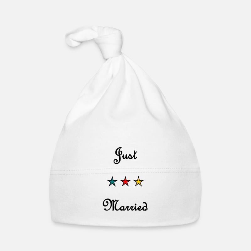 JUST MARRIED. VIVE LES MARIES. EVJF Bonnet bio Bébé