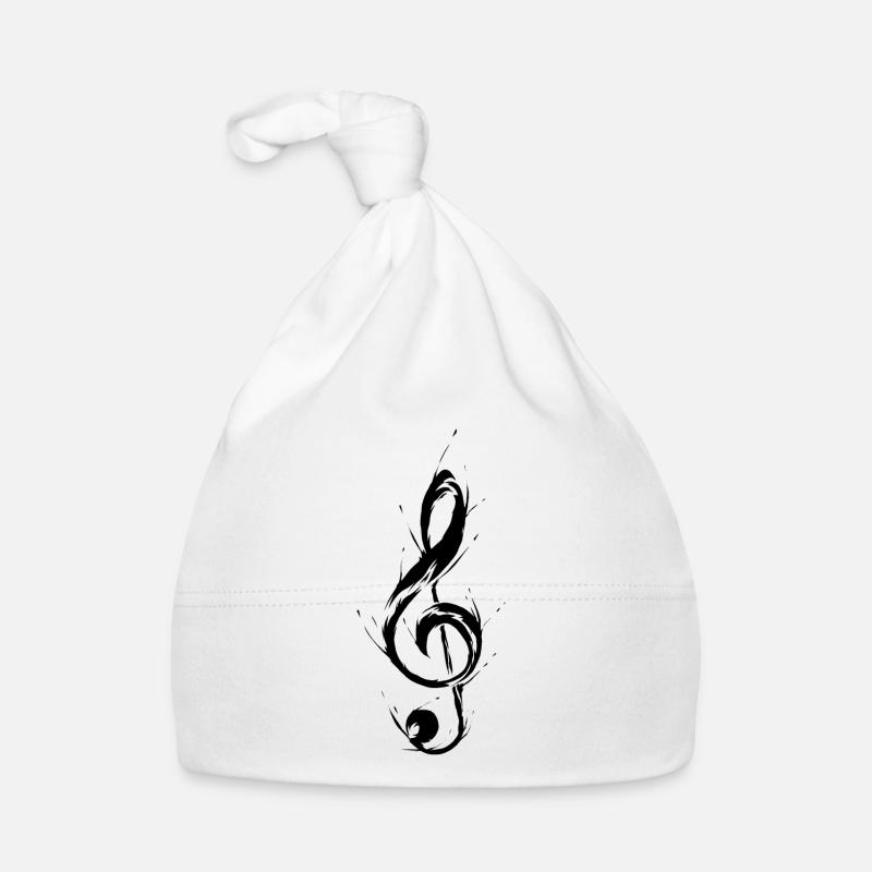 Violin Clef Music Organic Baby Cap