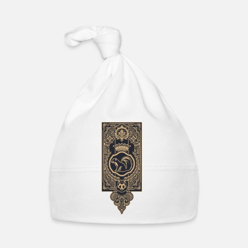Wappen Dachsschule der Magie Baby Bio-Mütze