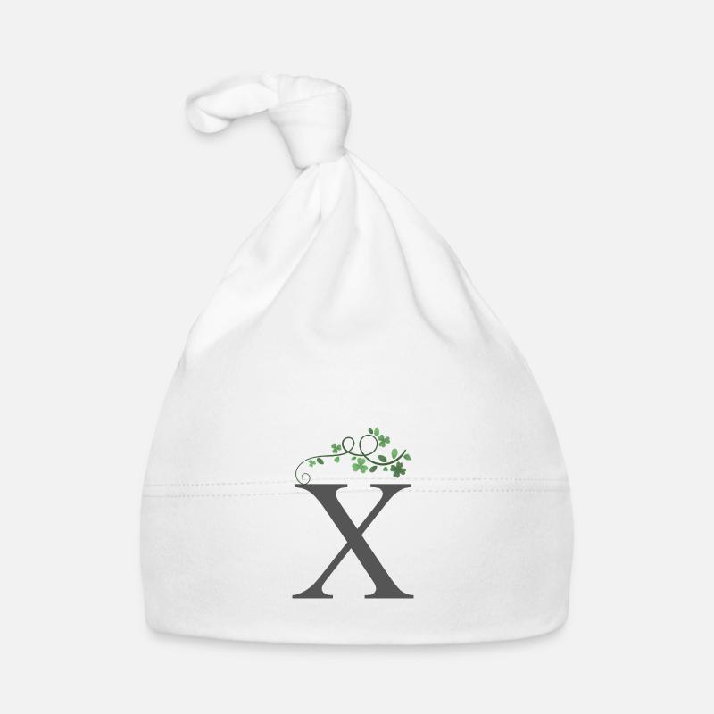 X with Shamrocks Organic Baby Cap