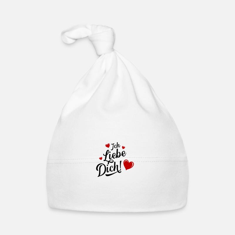 Ich Liebe Dich Herzen Baby Bio-Mütze