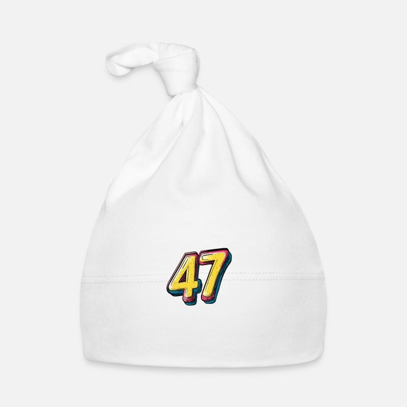 47 Zahl symbol Baby Bio-Mütze