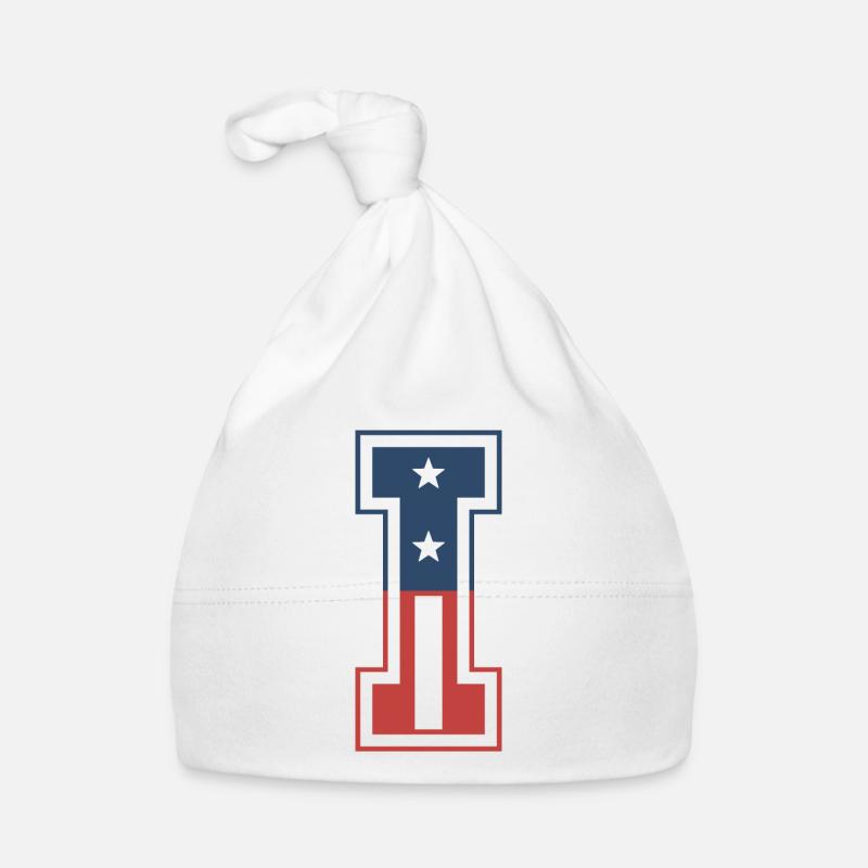 Lettre I États-Unis Bonnet bio Bébé