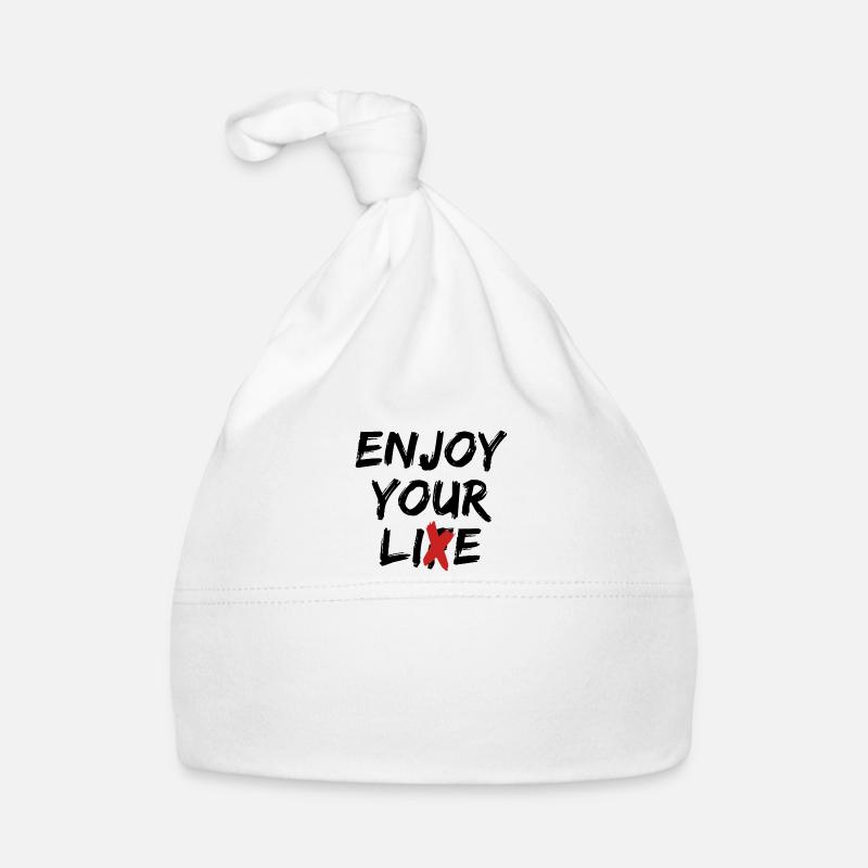 Profitez de votre déclaration de citation Lie Street Art Bonnet bio Bébé