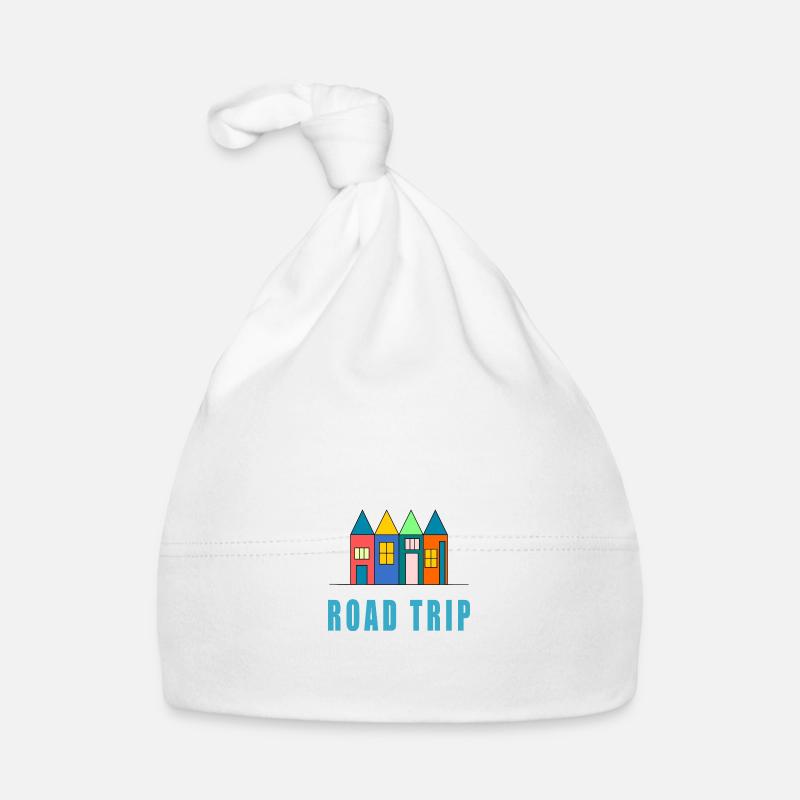 VIVE LES VACANCES. VACANCES. BONNES VACANCES - Bonnet bio Bébé - blanc