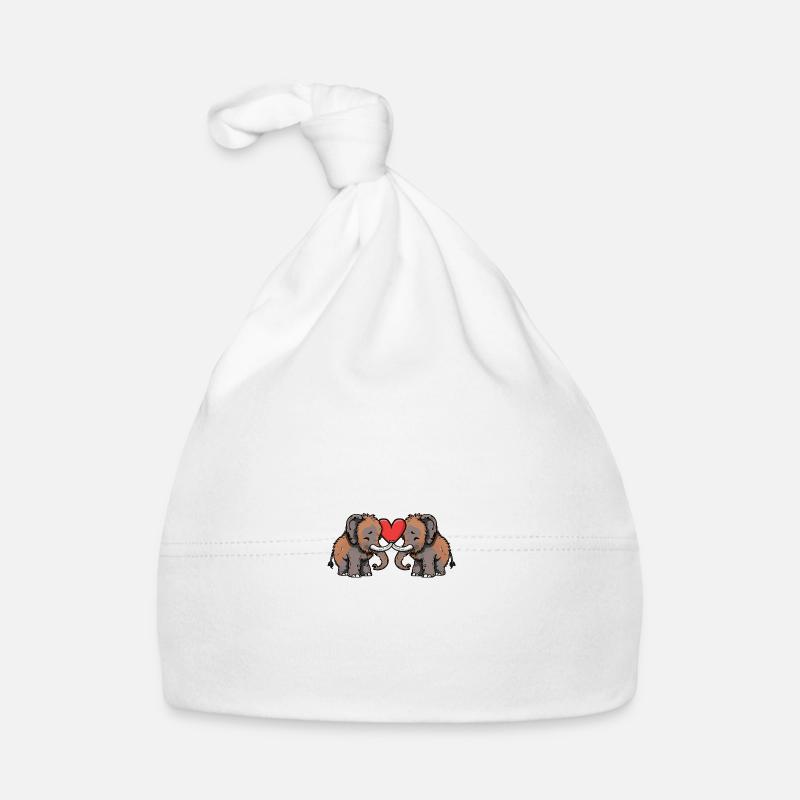 Mammut Paar Valentinstag Baby Bio-Mütze