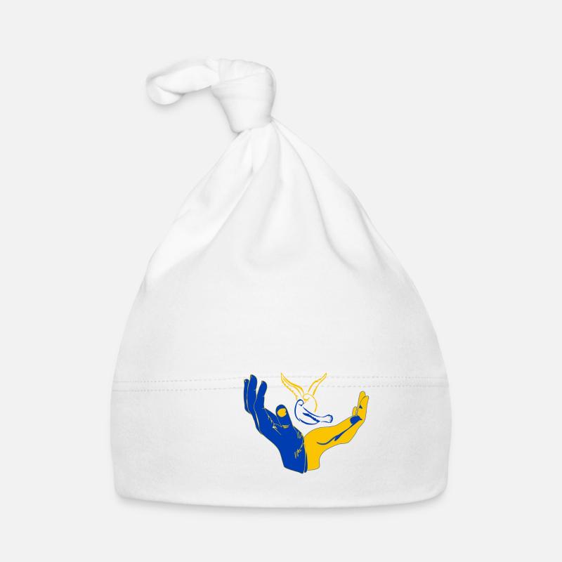 Peace for Ukraine Organic Baby Cap