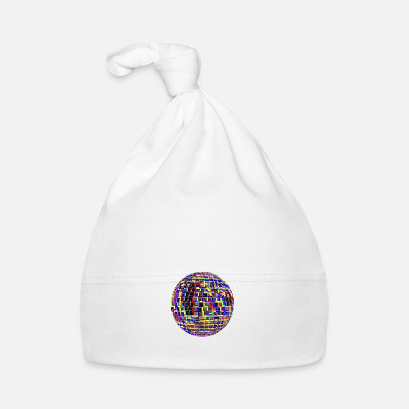 Boule à facettes psychédélique Bonnet bio Bébé